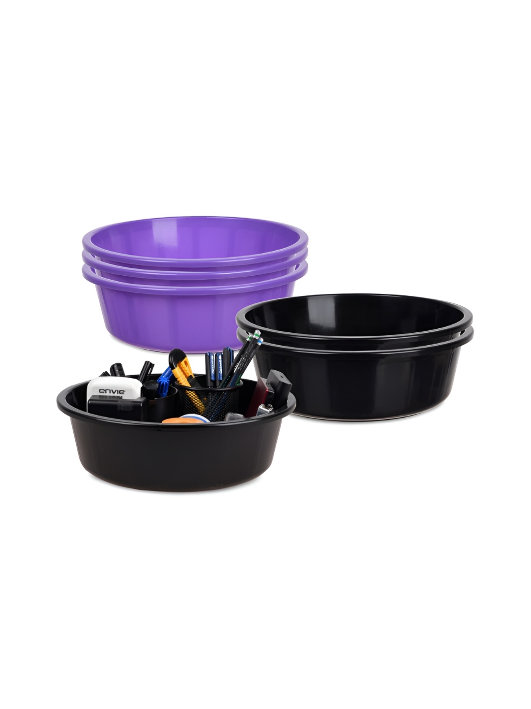

Kuber Industries Purple Set of 6 Regular Desk Organiser