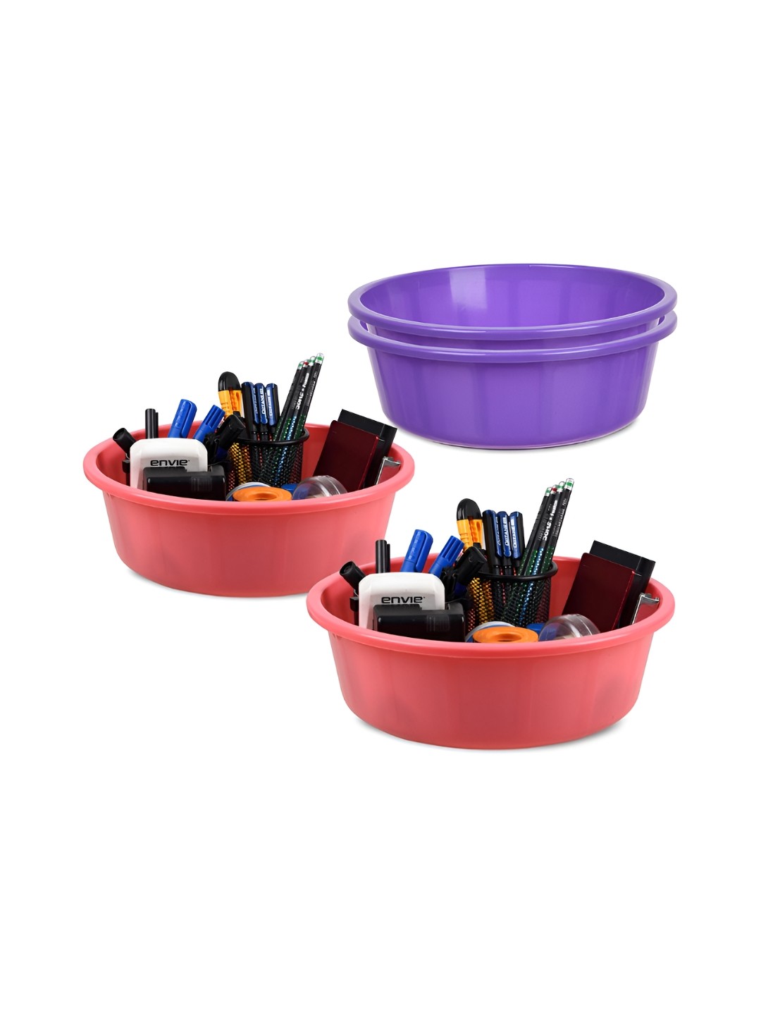 

Kuber Industries Purple Set of 4 Regular Desk Organiser Organisers