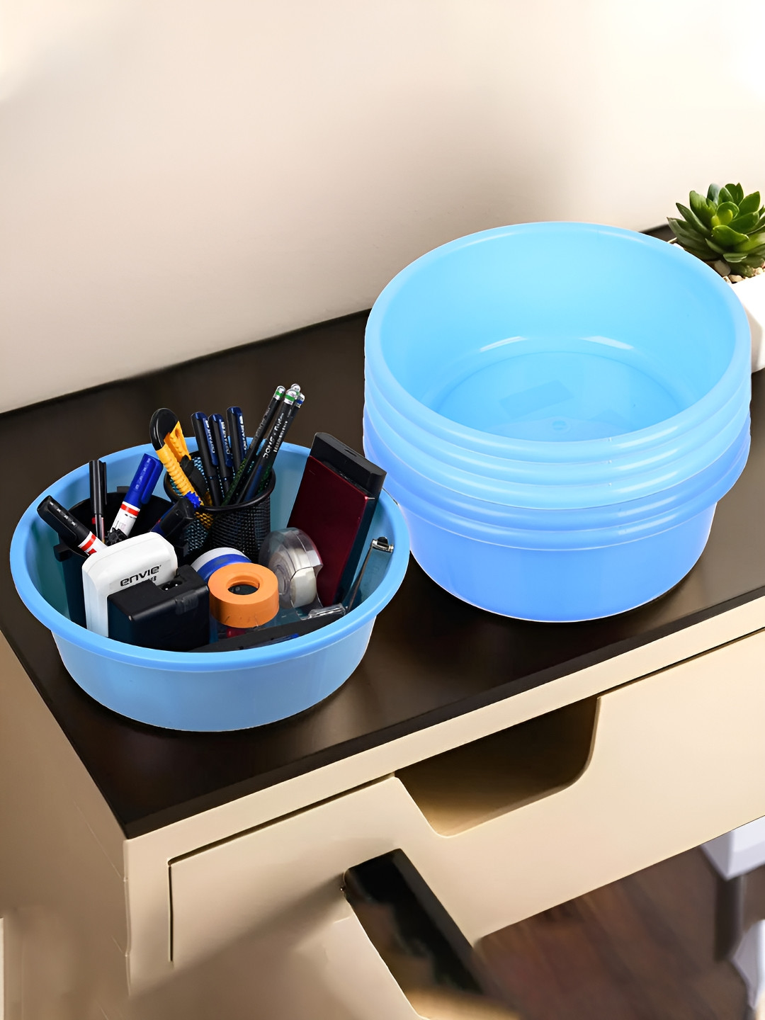 

Kuber Industries Blue Set of 6 Regular Desk Organiser Organisers