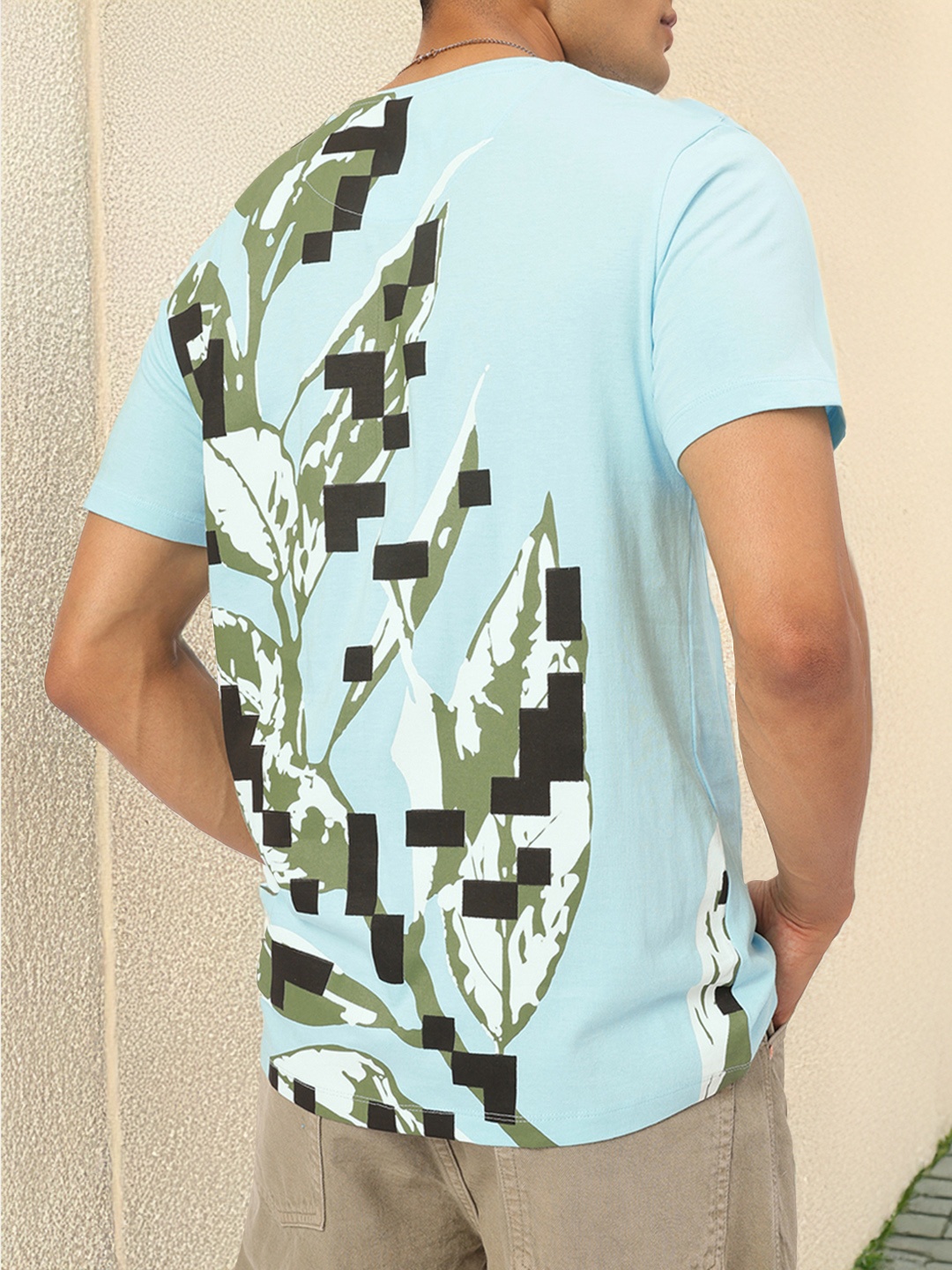 

Kook N Keech Eco-Chic Back Print T-shirt, Blue