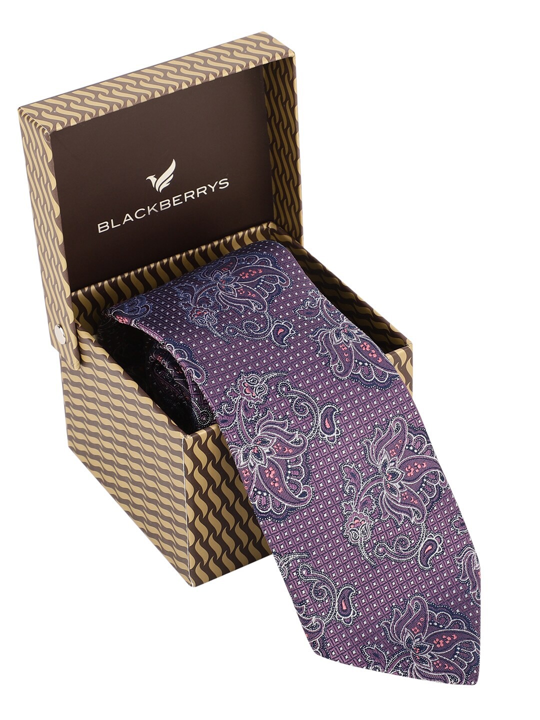 

Blackberrys Men Printed Bow Tie, Magenta
