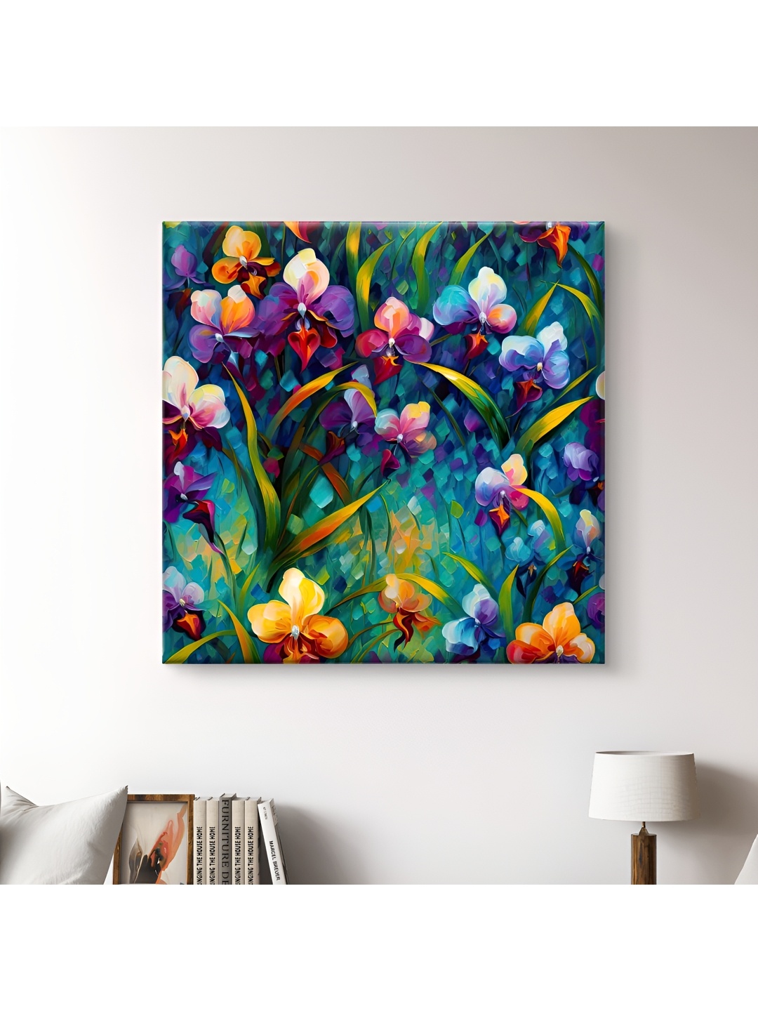

SAF Green & Purple 1 Piece Canvas Floral and Botanical Wall Paintings
