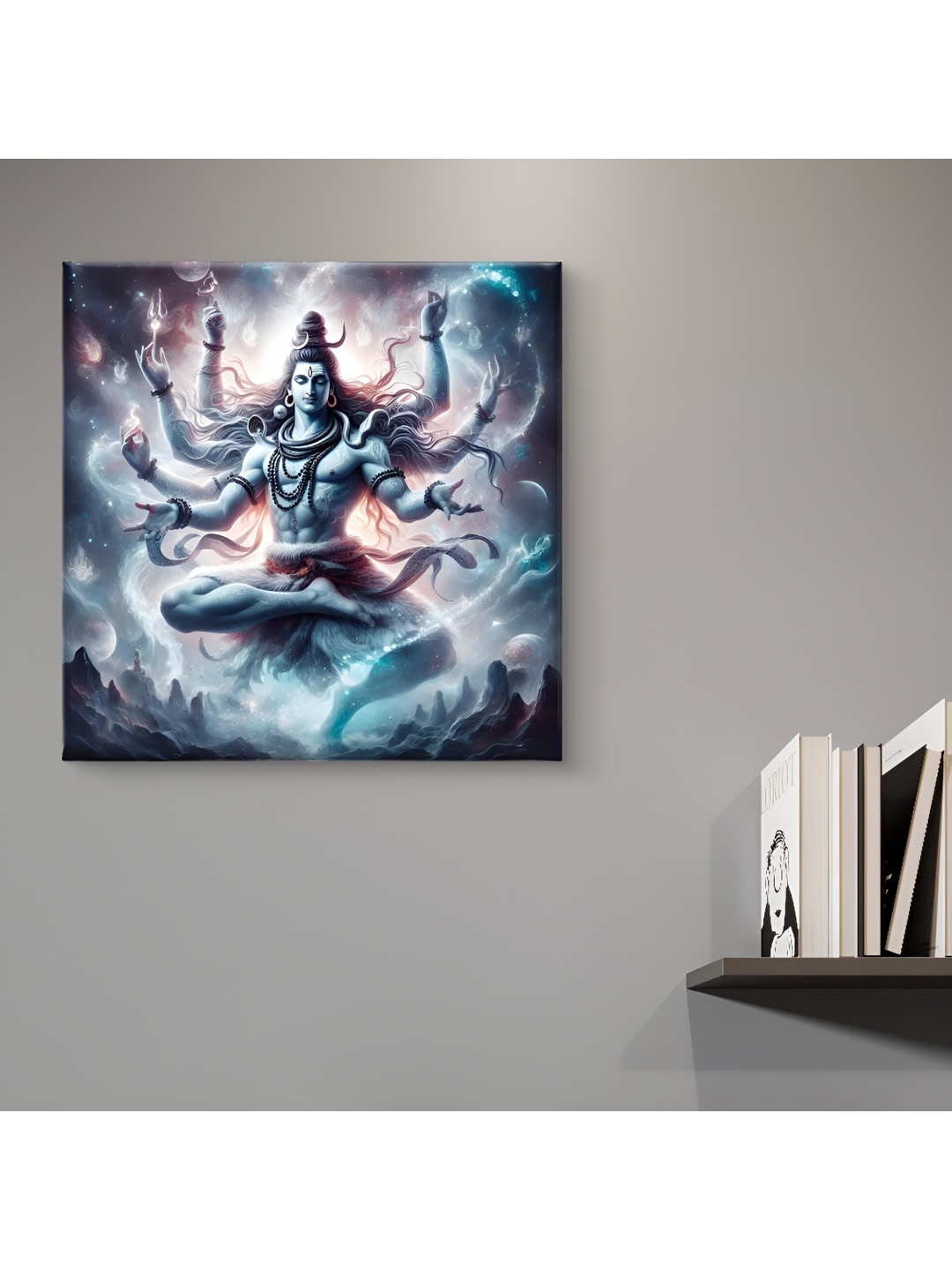 

SAF Blue & Pink 1 Piece Canvas Religious Wall Paintings