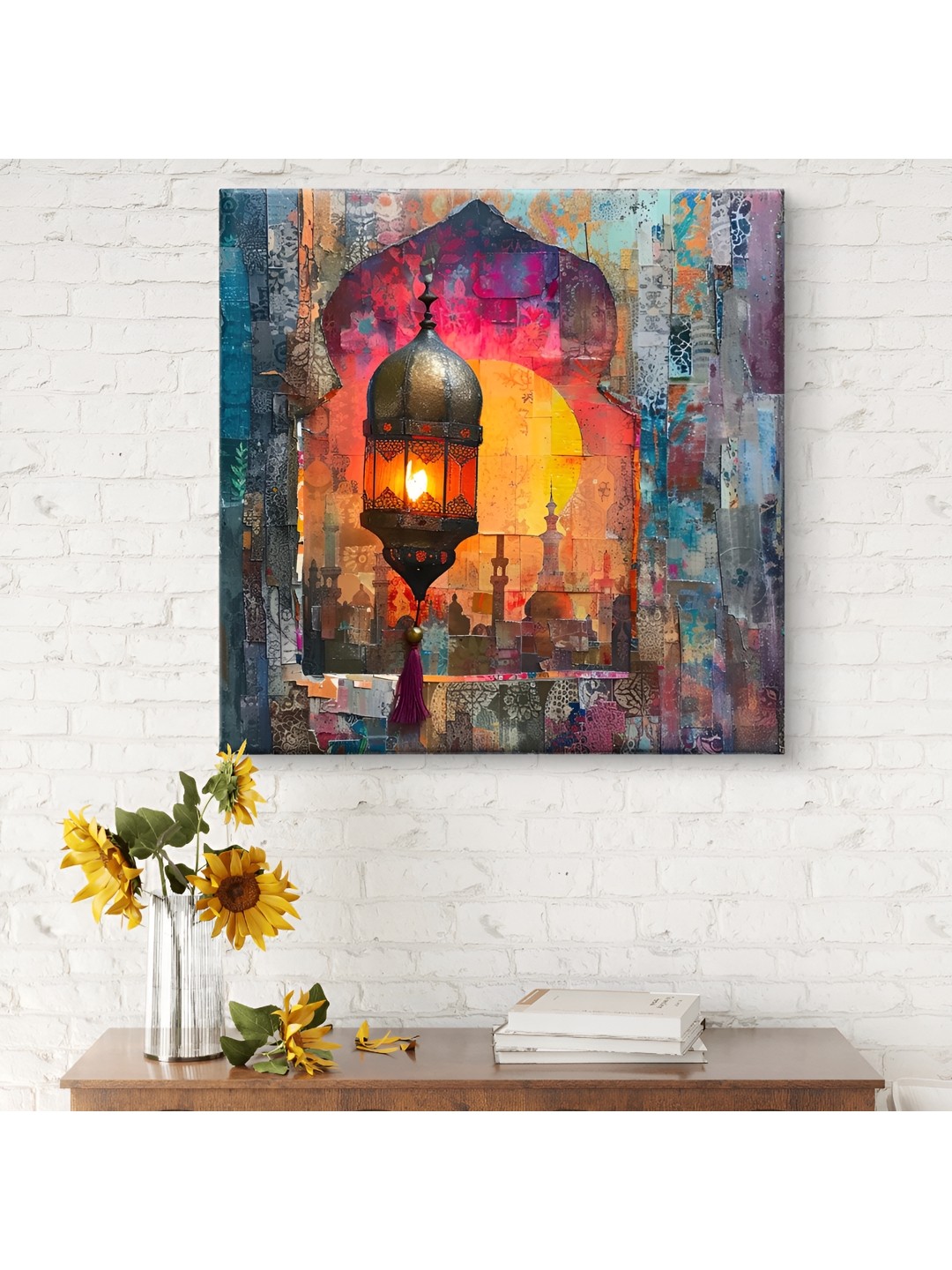 

SAF Blue & Yellow 1 Piece Canvas Wall Paintings