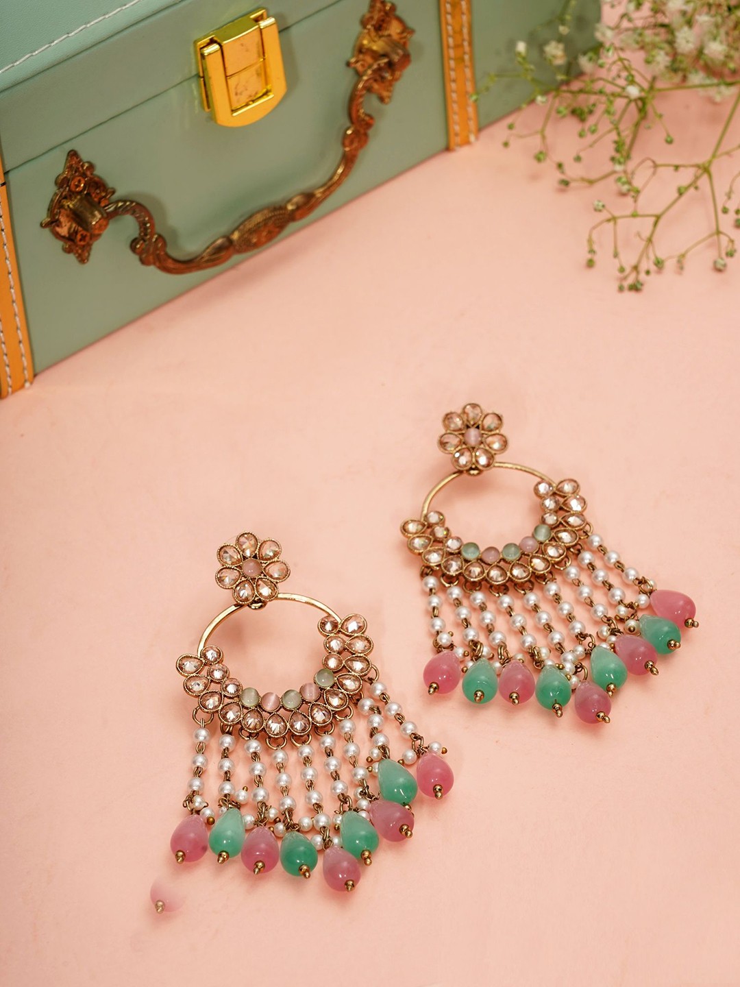 

Designbox Women Classic Drop Earrings Earrings, Pink
