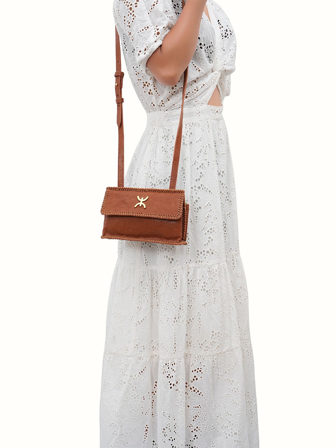 

Hidesign Berber W1 Textured Leather Sling Bag, Tan