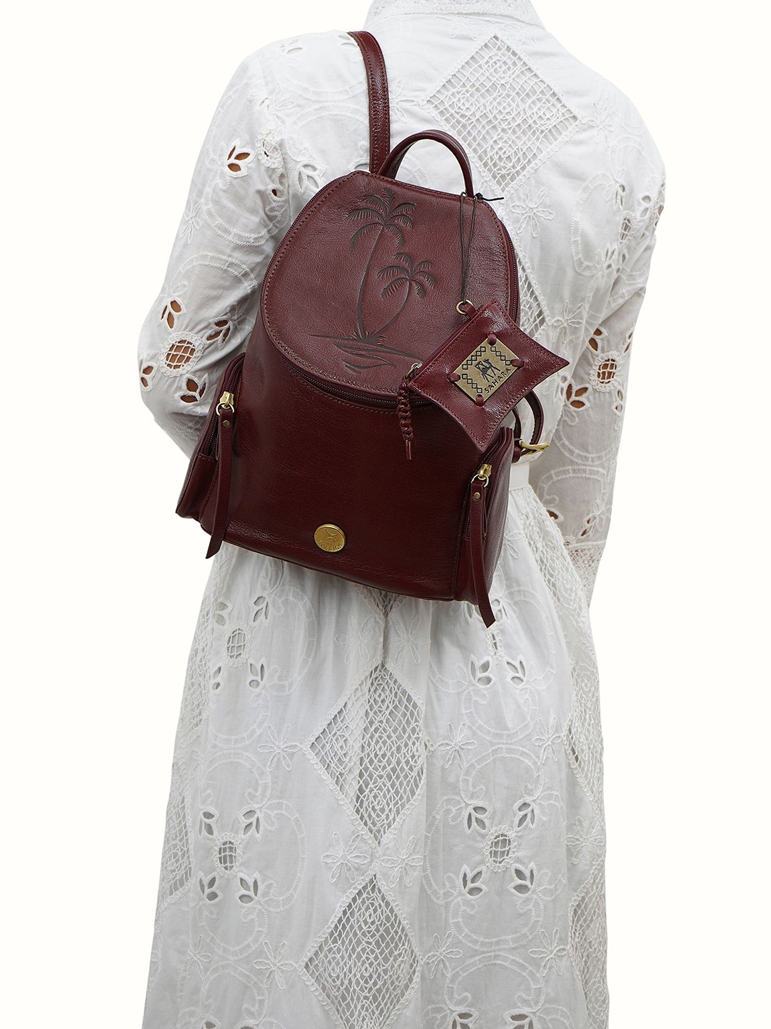 

Hidesign Marrakech 02 Leather Ergonomic Backpack, Brown