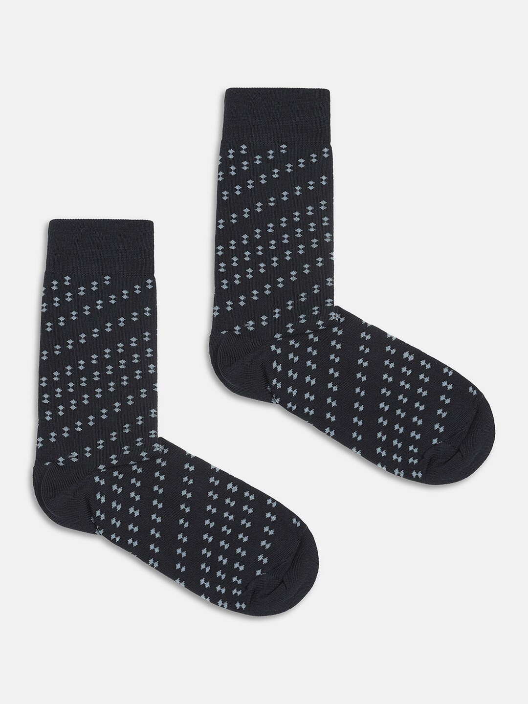 

Blackberrys Men Printed Cotton Calf-Length Socks, Navy blue