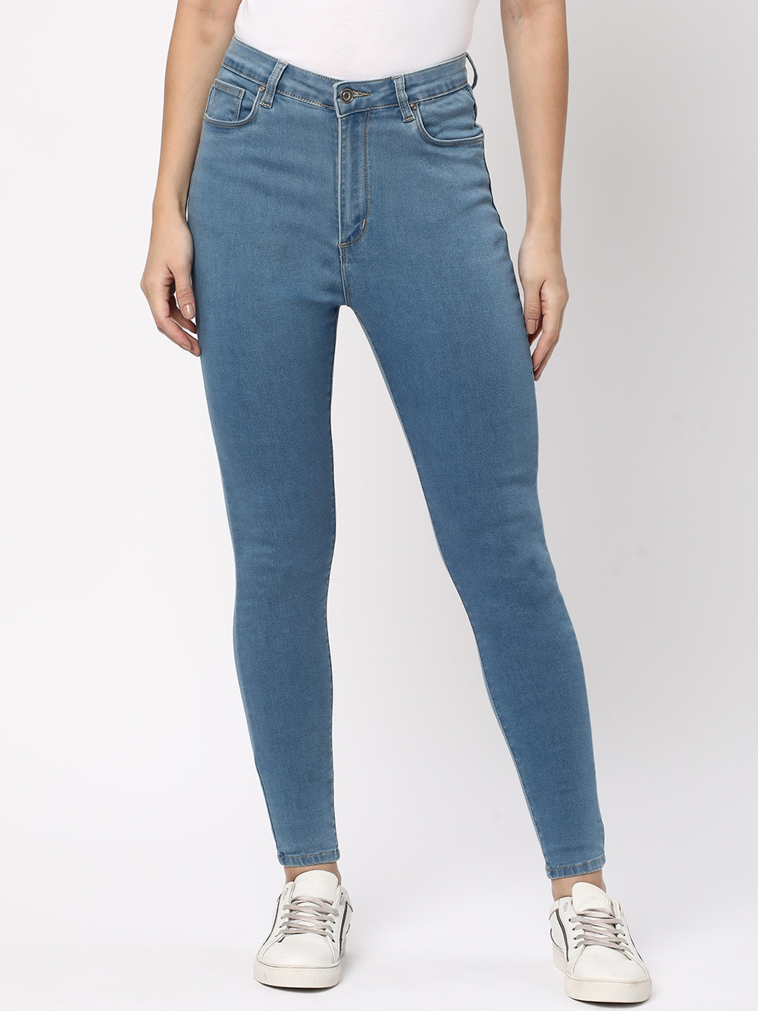 

R&B Women Skinny Fit Jeans, Blue