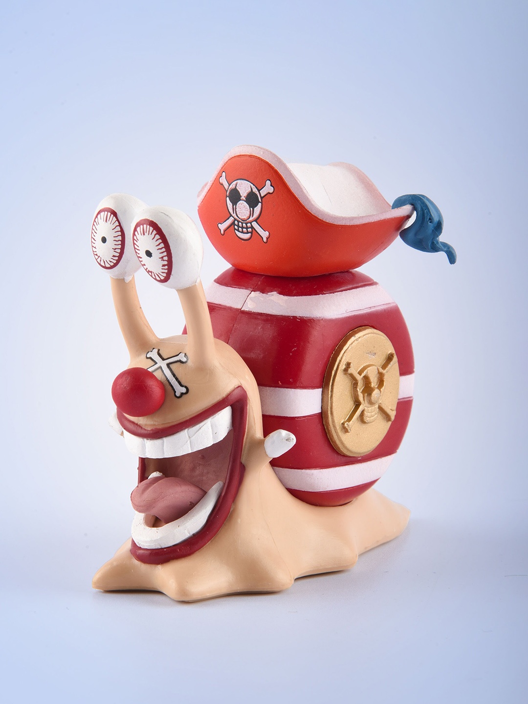 

COMICSENSE One Piece Anime Clown Purupurupuru Small Snail Action Figures, Red