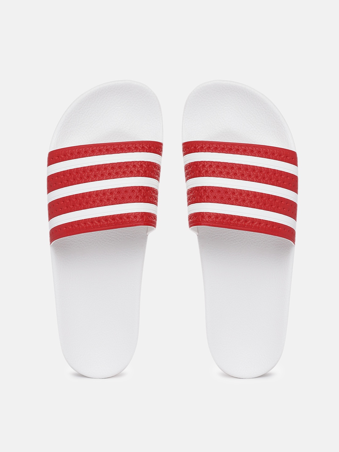 

ADIDAS Originals Men Adilette Striped Sliders, Red