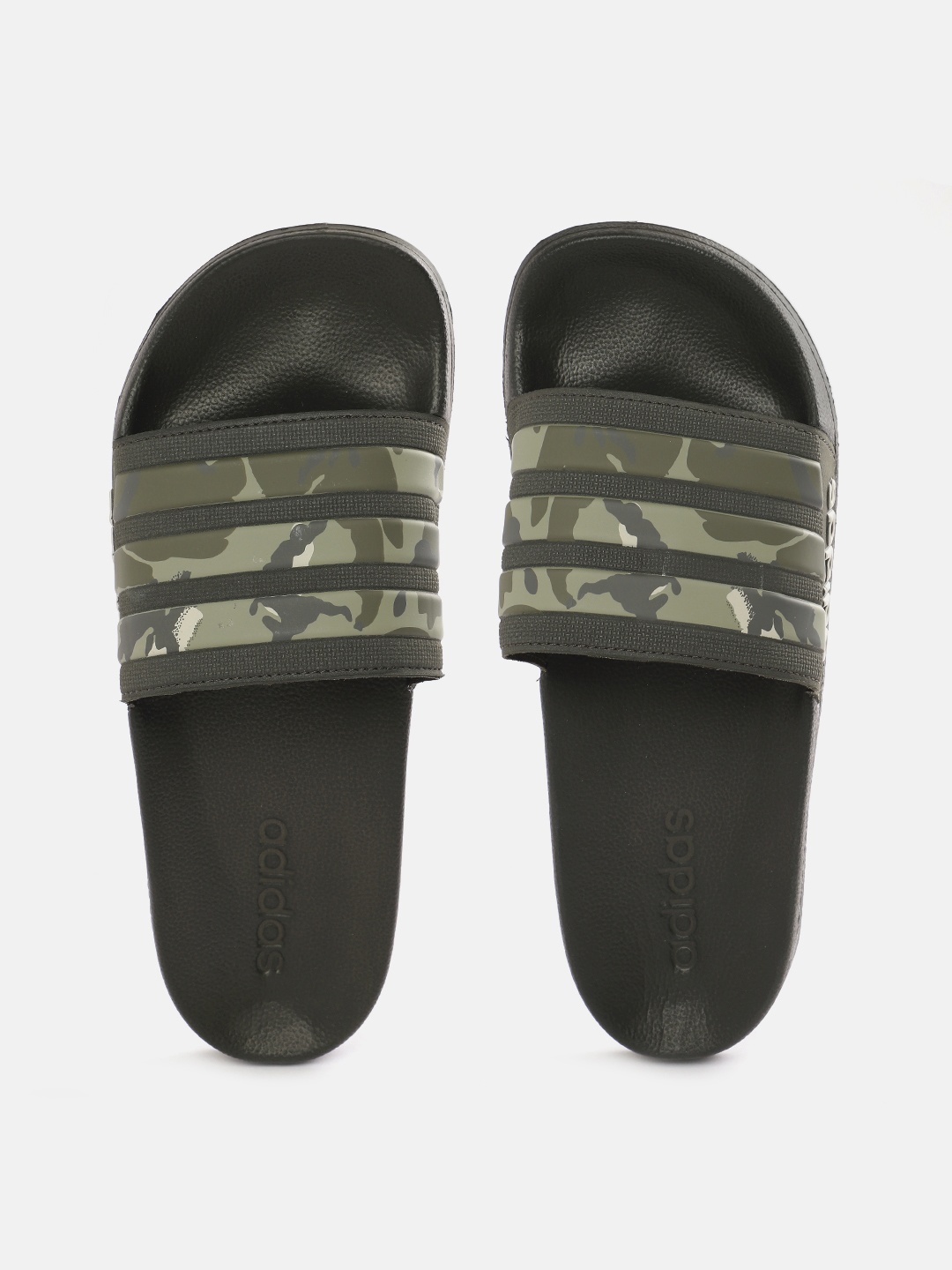 

ADIDAS Unisex Camouflage Printed Adilette Shower Sliders, Green