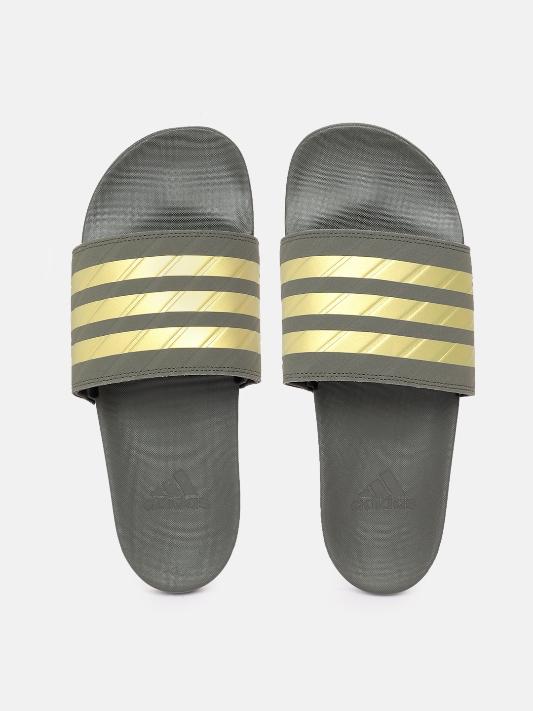 

ADIDAS Unisex Acteve Comfort On Striped Sliders, Black