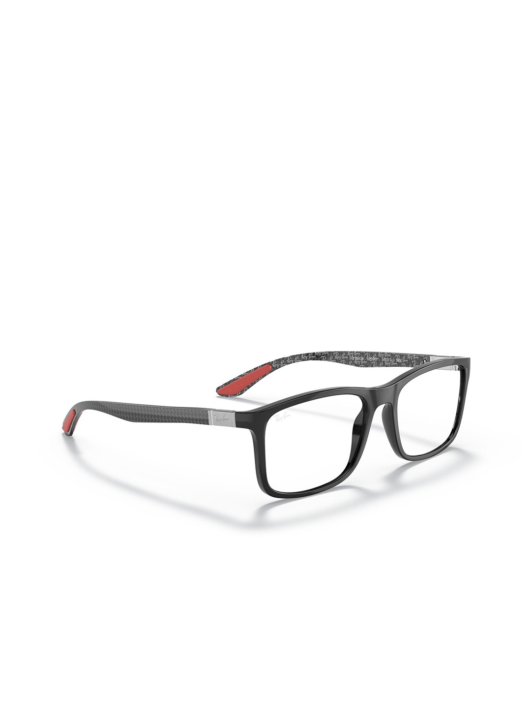 

Ray-Ban Unisex Full Rim Rectangle Plastic Frames, Black