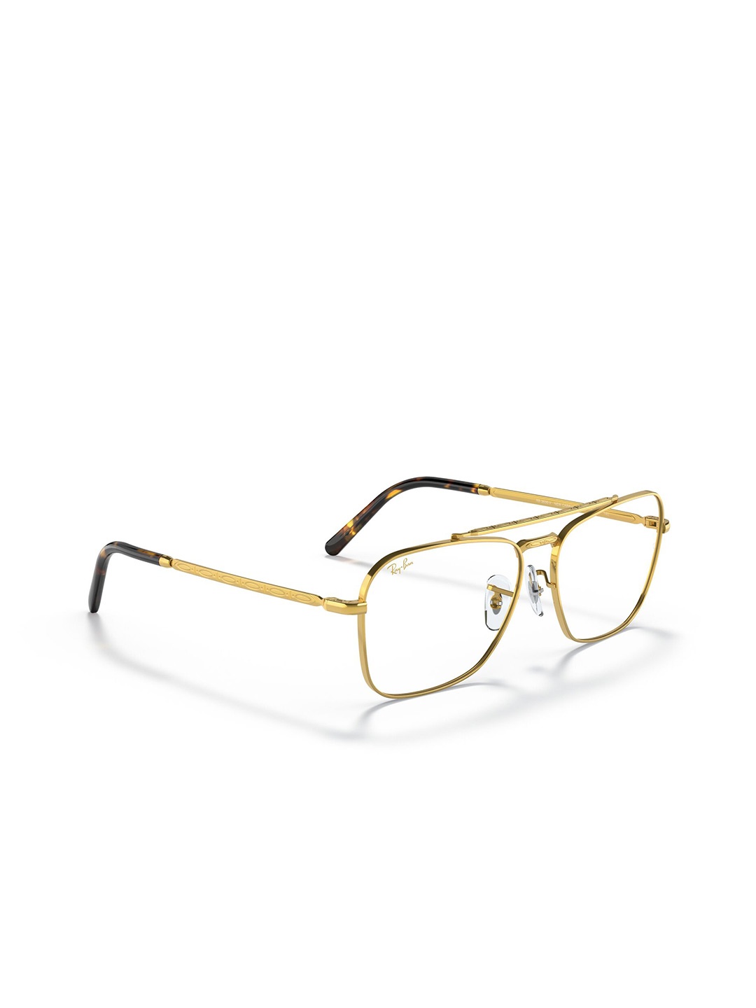 

Ray-Ban Unisex Square Gold Colour Frames - 0RX3636V308658, Transparent