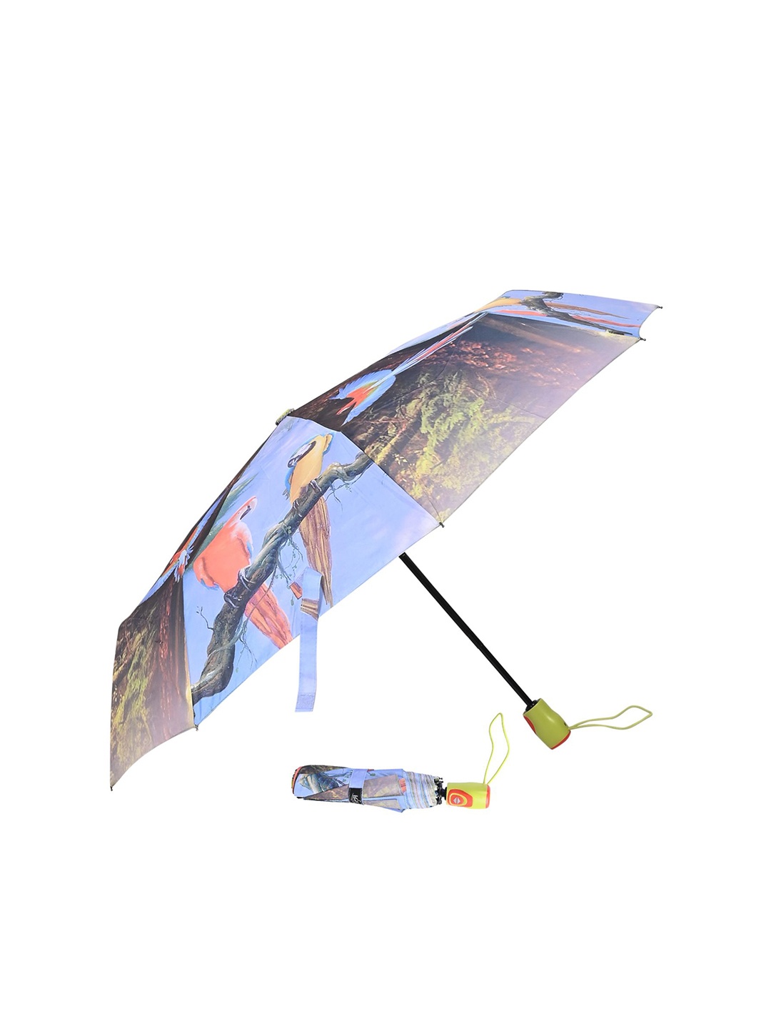 

LOOM LEGACY Automatic 3 Fold Floral Umbrellas, Yellow