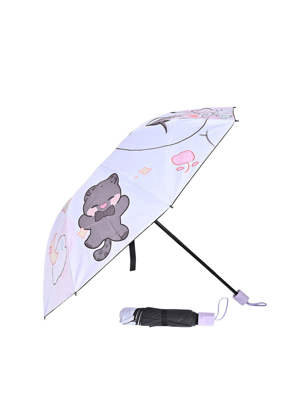 

LOOM LEGACY Manual 3 Fold Ethnic Motifs Umbrellas, Grey