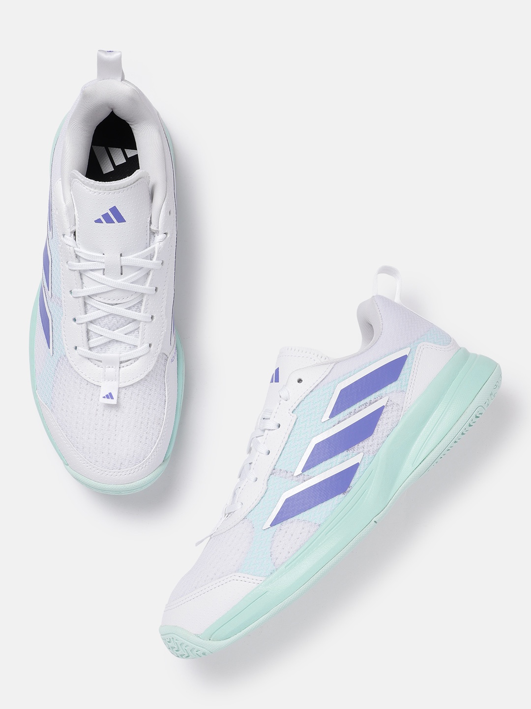 

ADIDAS Women AvaFlash Low Tenins Shoes, White