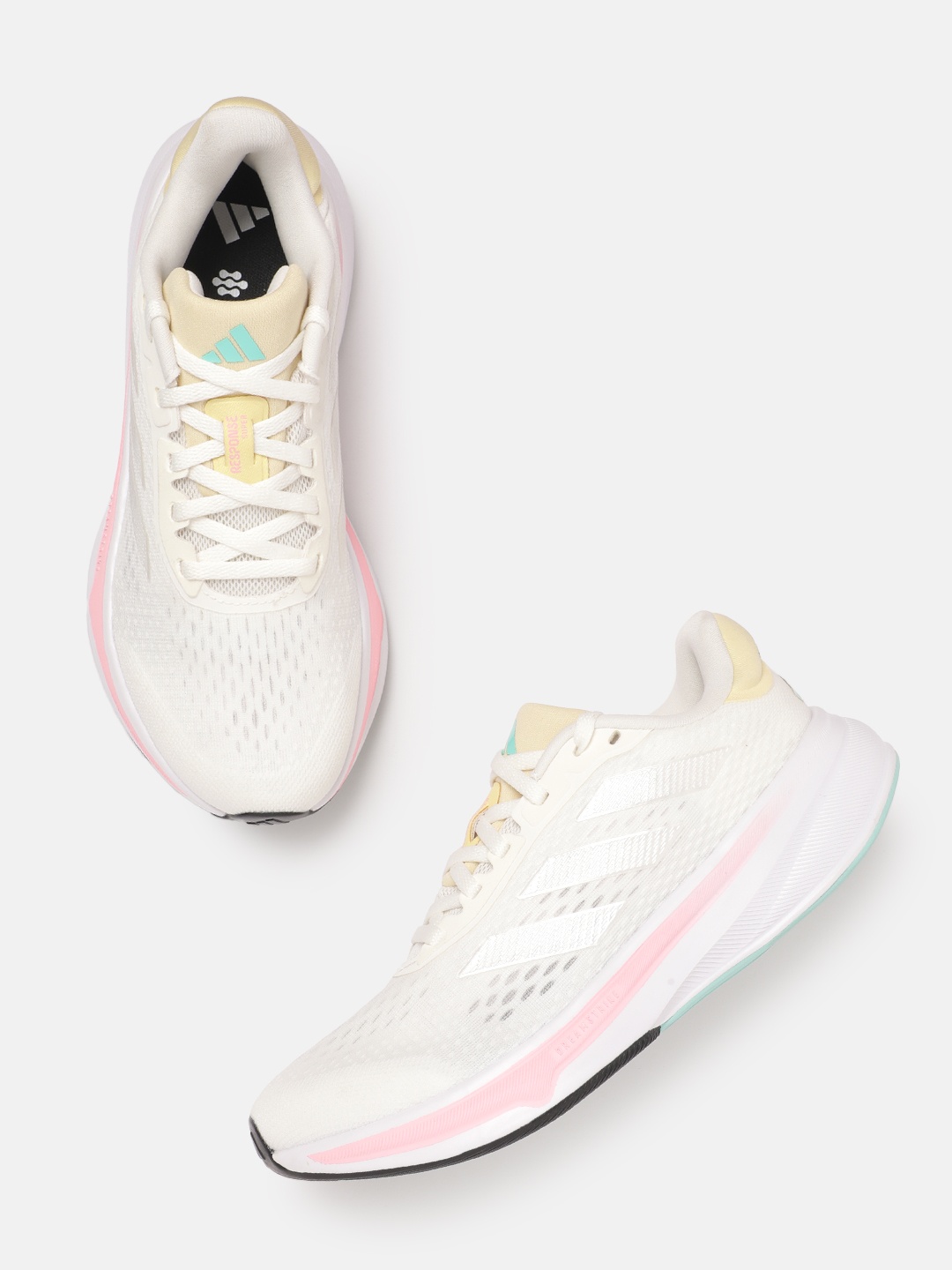 

ADIDAS Women Woven Design Response Super Running Shoes, White