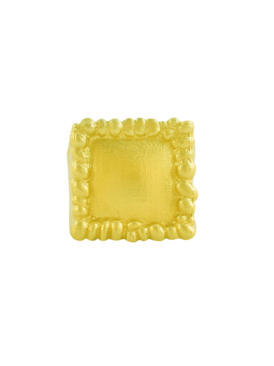 

ARVINO Women Gold Plated Textured Finger Ring