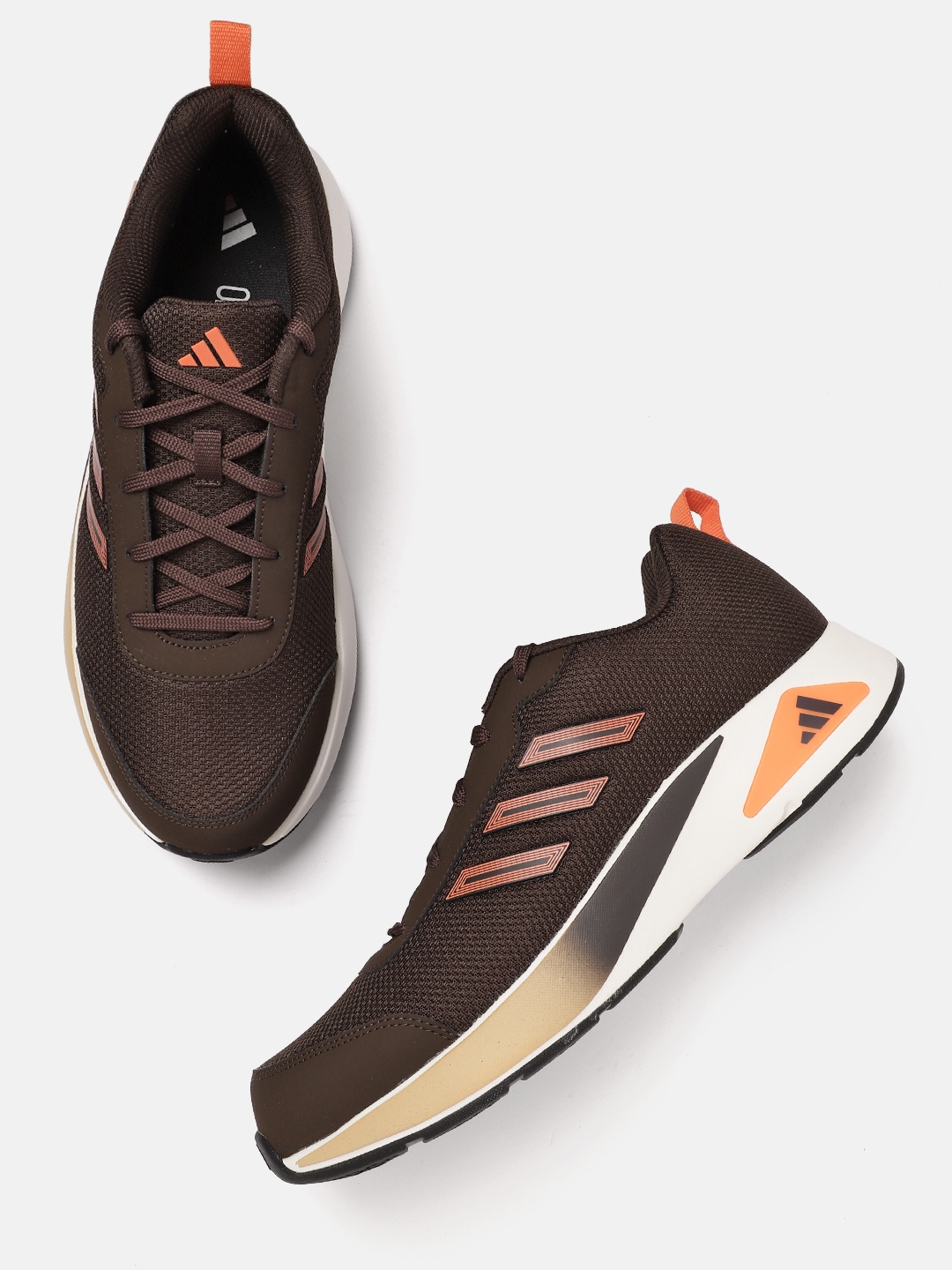

ADIDAS Men Woven Design Zapcore Running Shoes, Brown