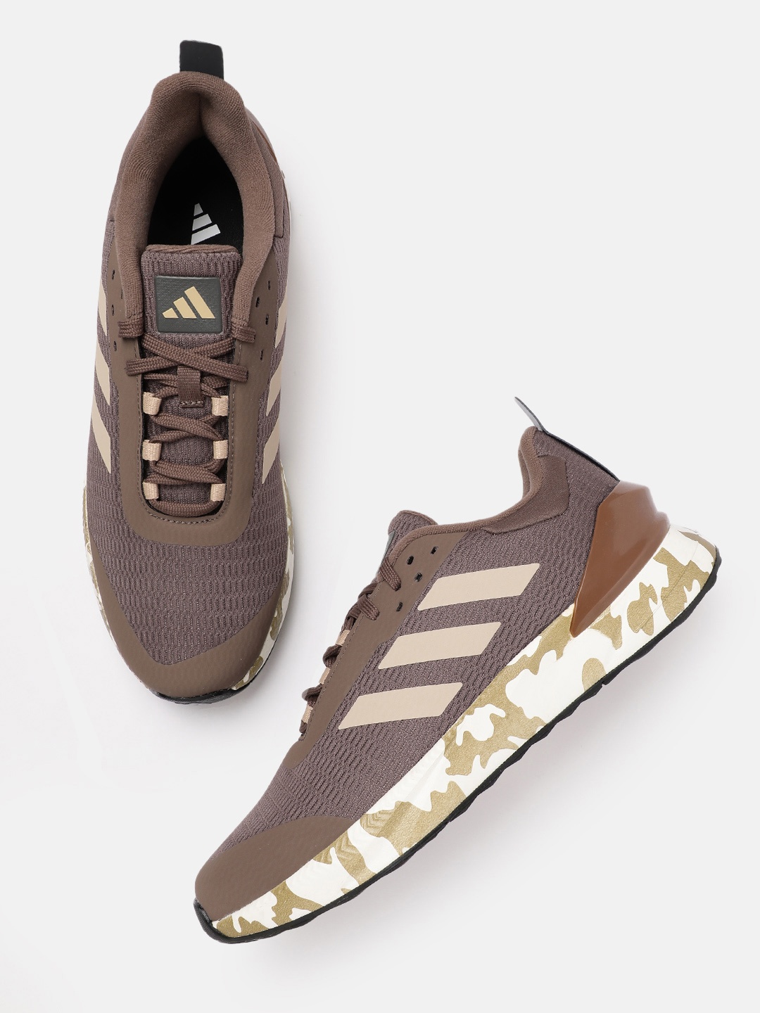 

ADIDAS Men Lightrun Edge Force Running Shoes, Brown