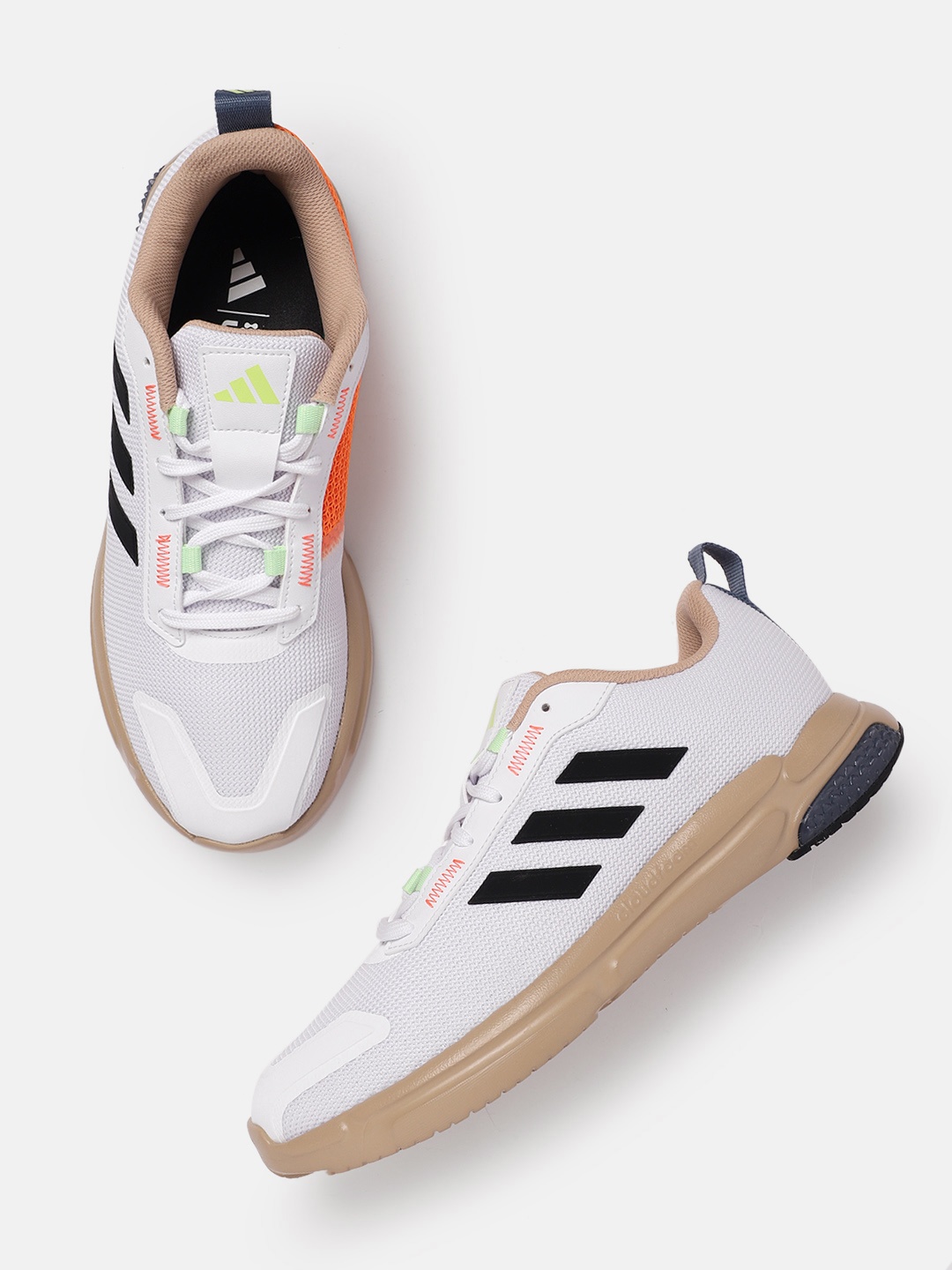 

ADIDAS Men Track Fun Colourblocked Running Shoes, White