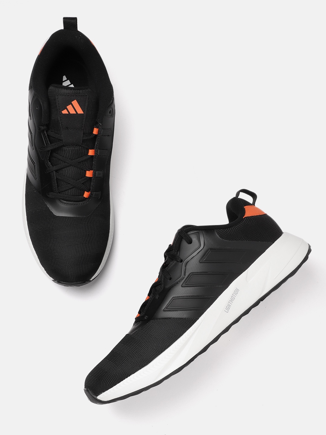 

ADIDAS Men LightRun-Win Running Shoes, Black