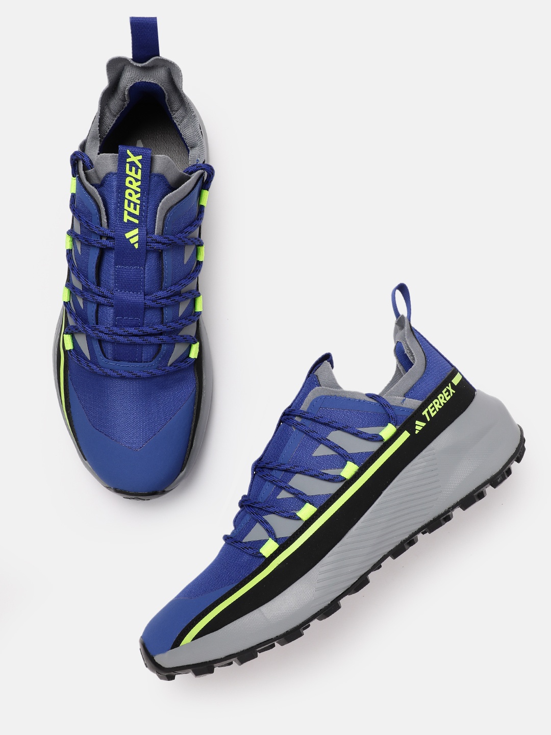 

ADIDAS Men Hike Lacer Trekking Shoes, Blue