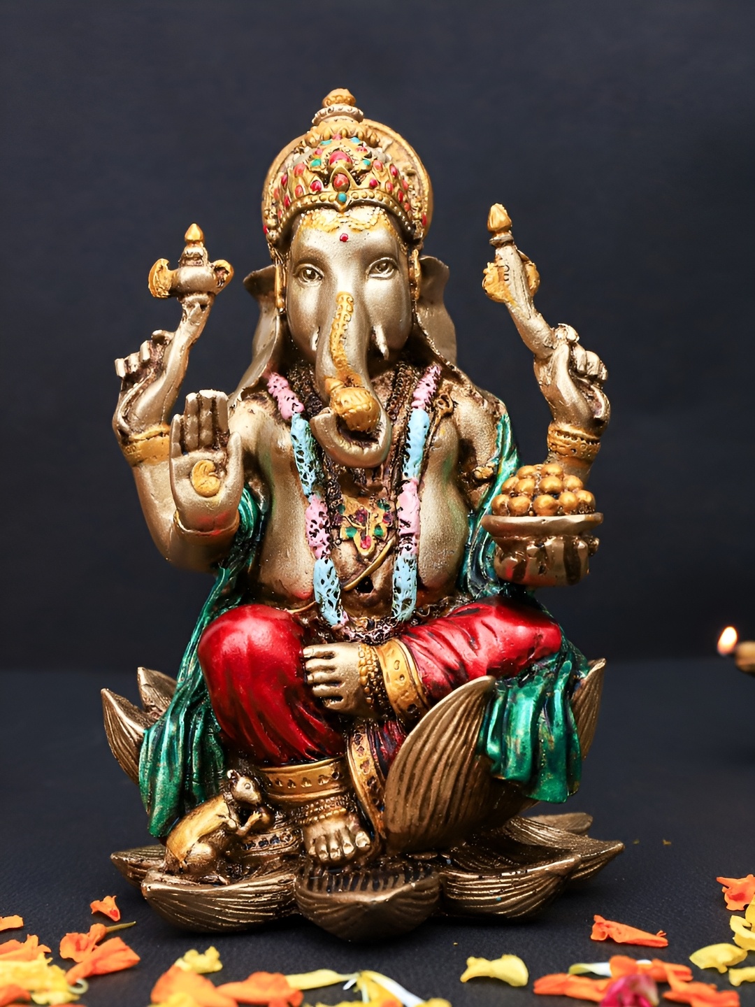

The Advitya Gold-Toned Religious Idol Showpiece