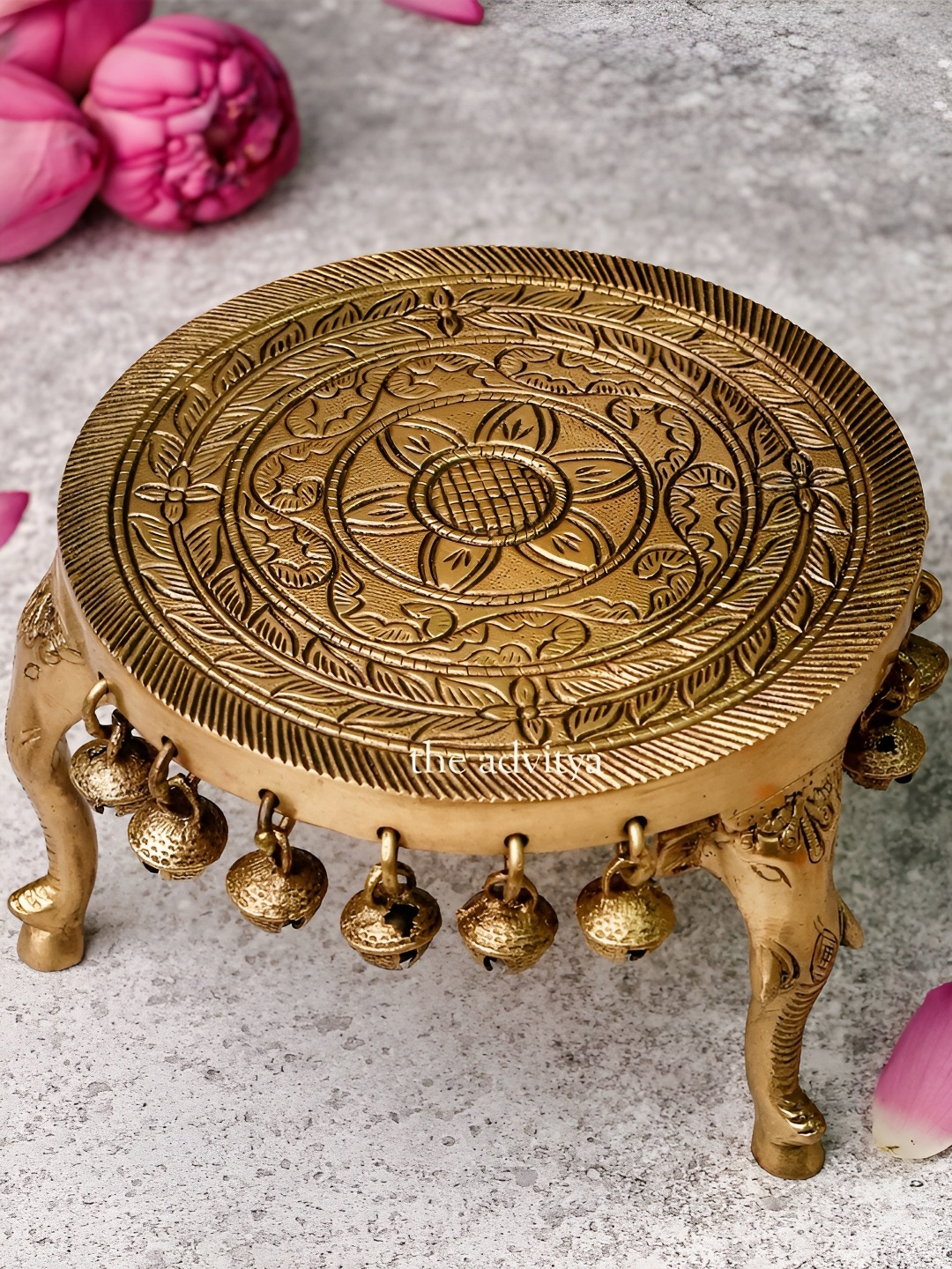 

The Advitya Set Of 3 Jute Planter Basket, Gold