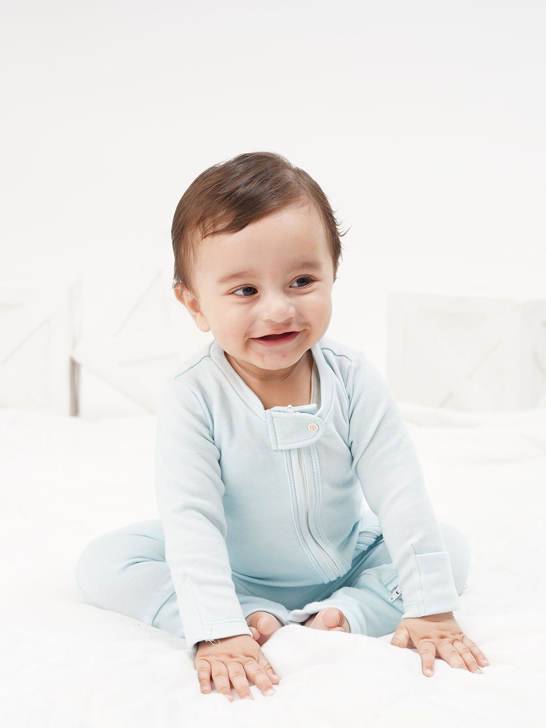 

GREENDIGO Unisex Kids Sleepsuit, Blue