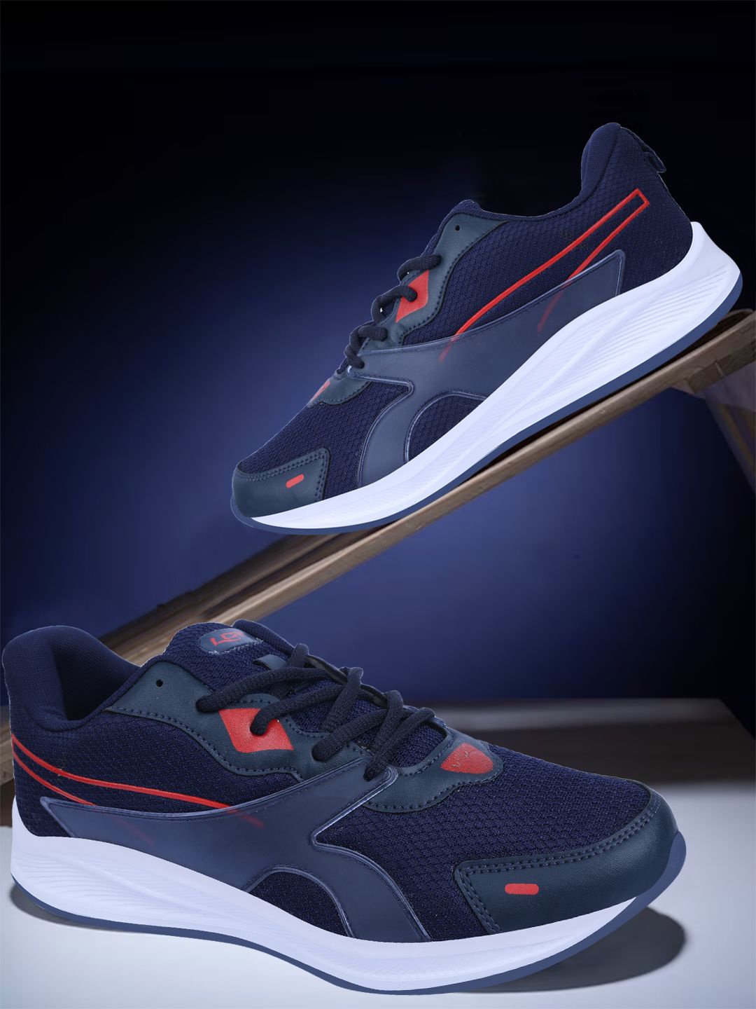 

Lancer Men Mesh Walking Shoes, Navy blue