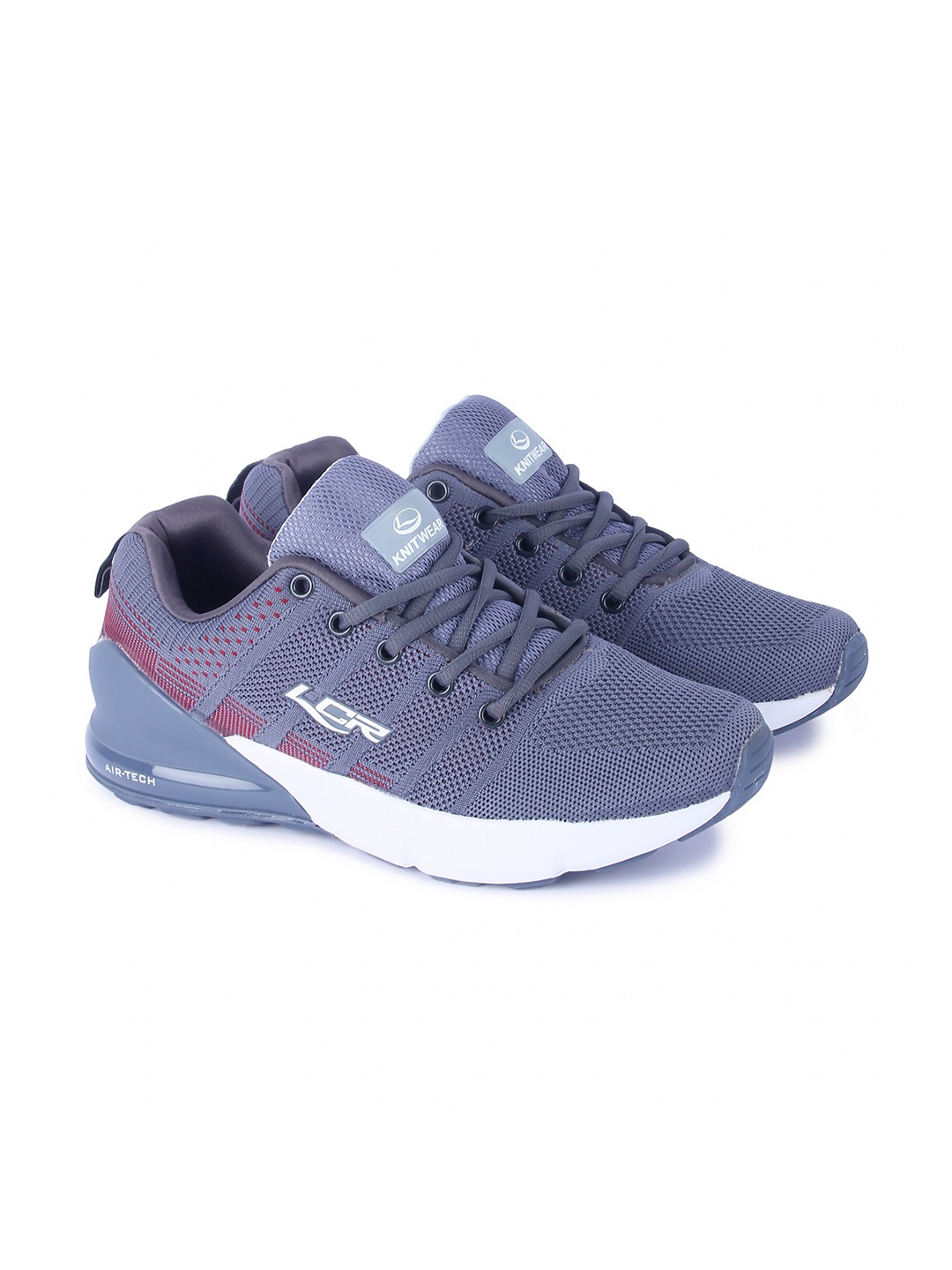 

Lancer Men Textile Walking Shoes, Grey
