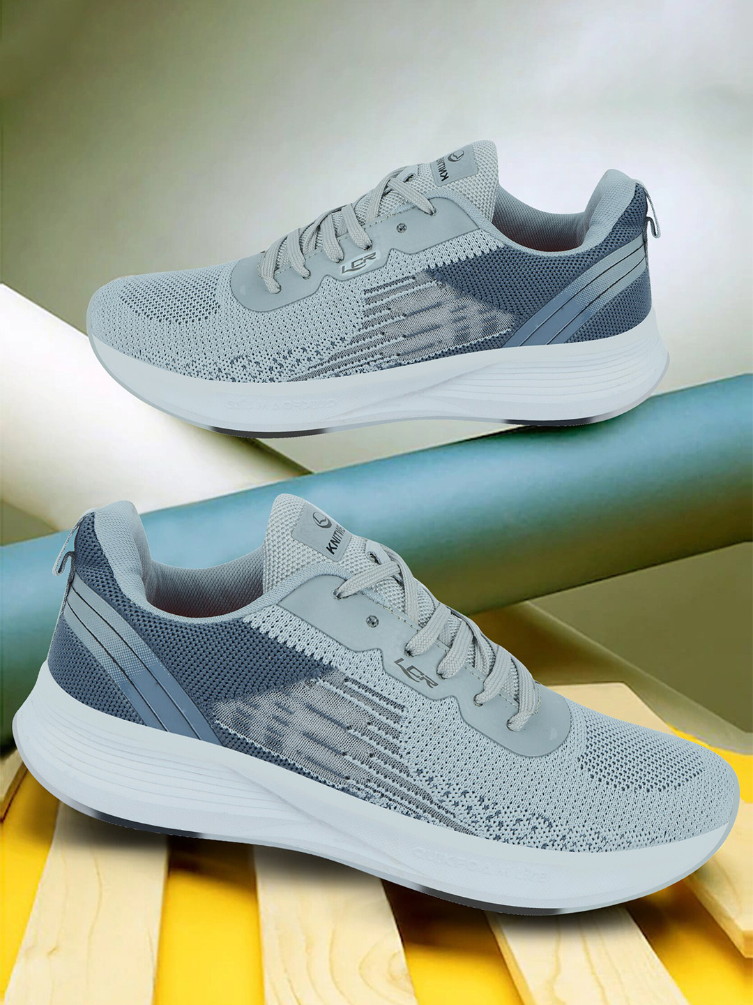 

Lancer Men Textile Running Shoes, Grey