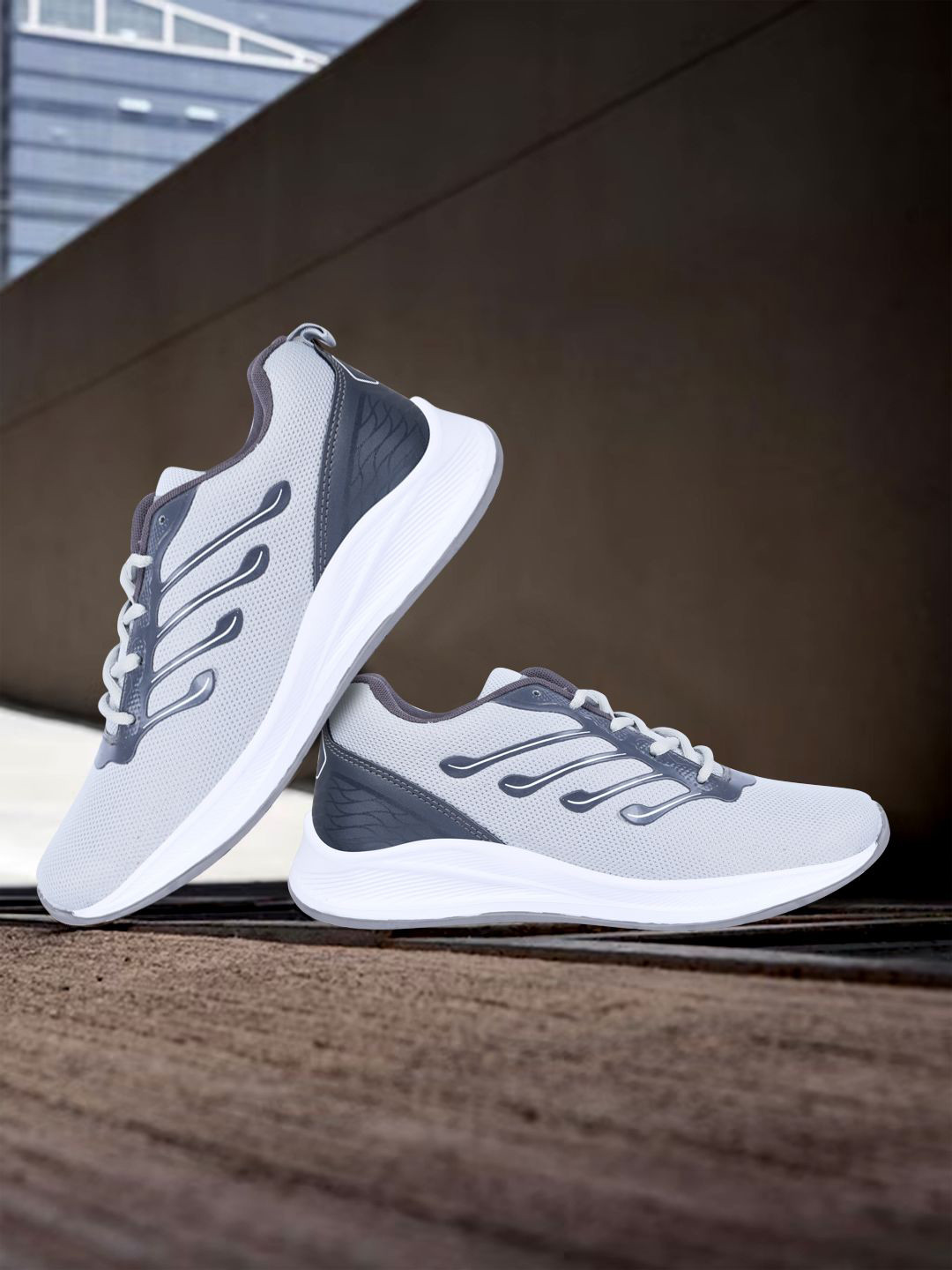 

Lancer Men Mesh Walking Shoes, Grey