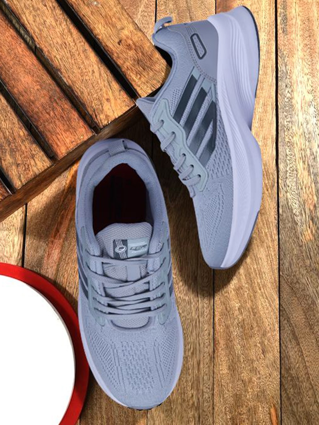

Lancer Men Textile Walking Shoes, Grey melange