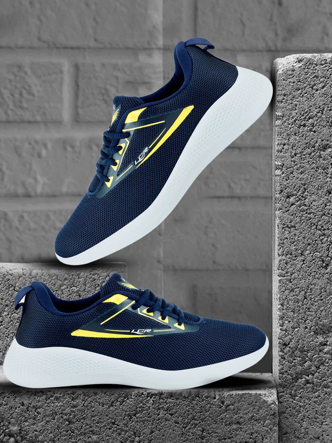 

Lancer Men Mesh Walking Shoes, Navy blue