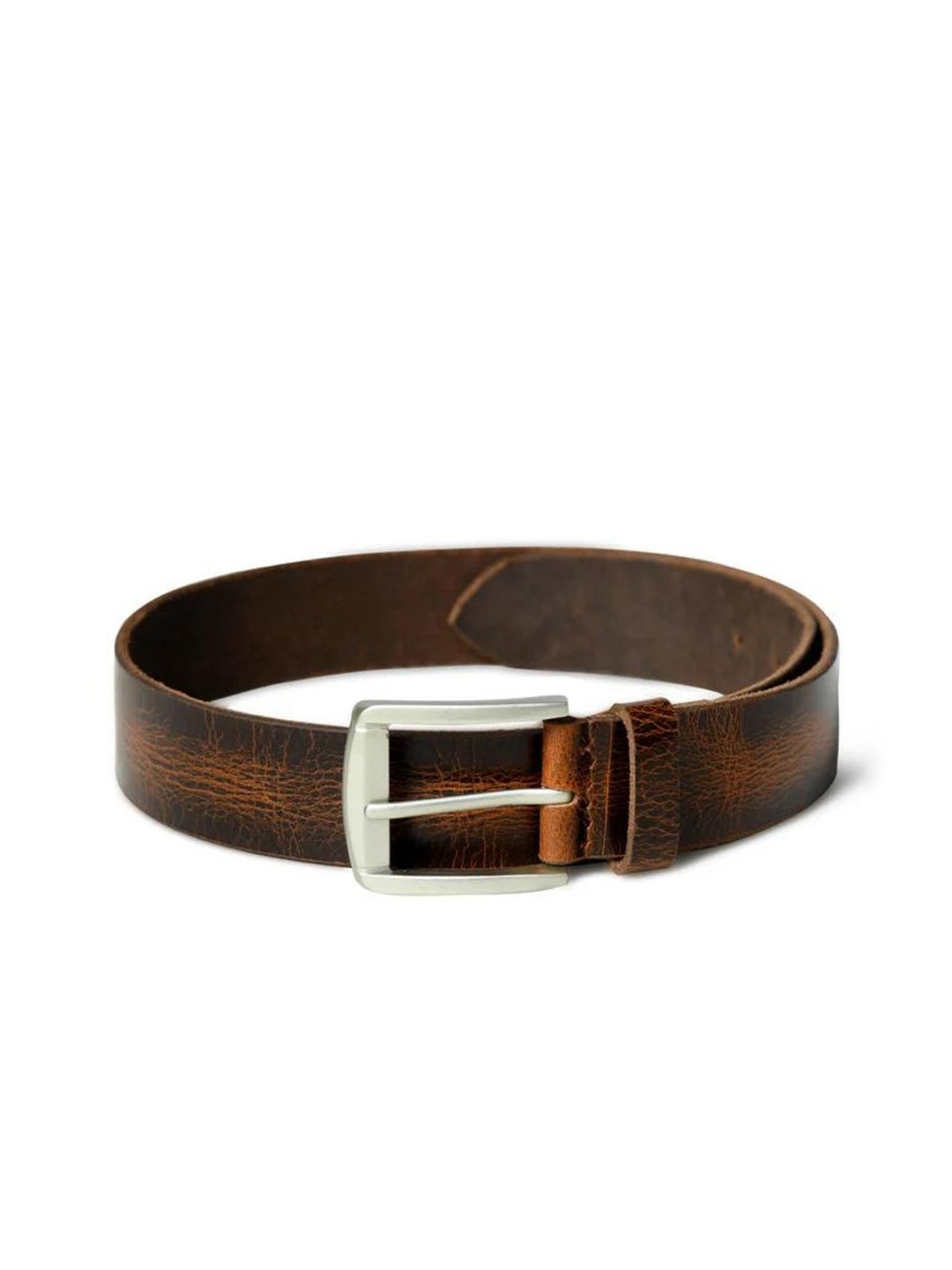 

MaheTri Men Solid Tang Leather Belt, Brown