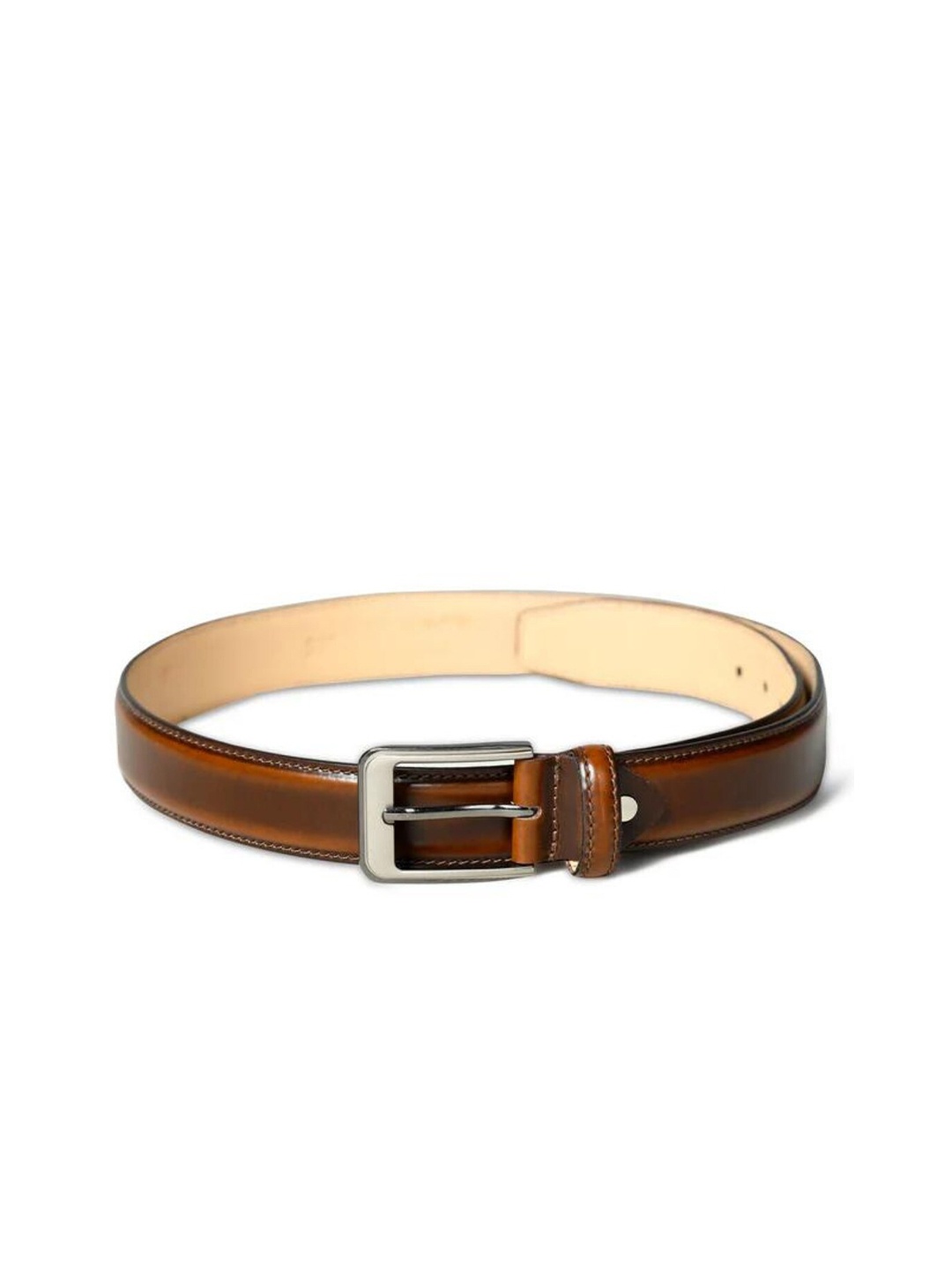 

MaheTri Men Tang Solid Leather Formal Belt, Brown