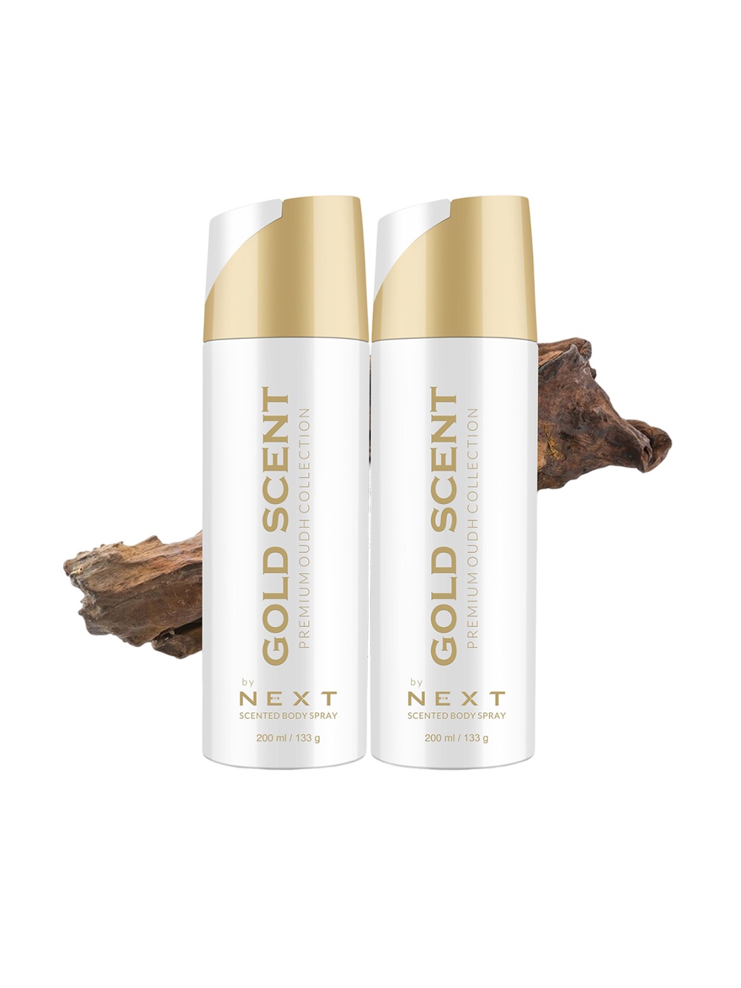 

NEXT CARE Set Of 2 Gold Scent Long Lasting Body Spray - 133 g Each