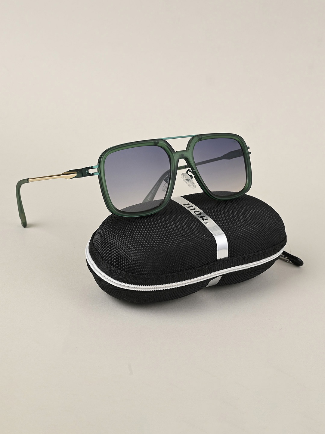 

IDOR Unisex Square Sunglasses with UV Protected Lens ID-831-C7, Blue