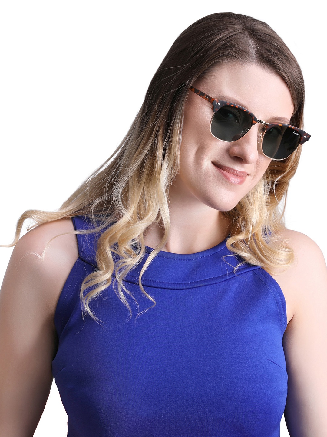 

IDOR Unisex Square Sunglasses with UV Protected Lens ID-3016-DA-Grey