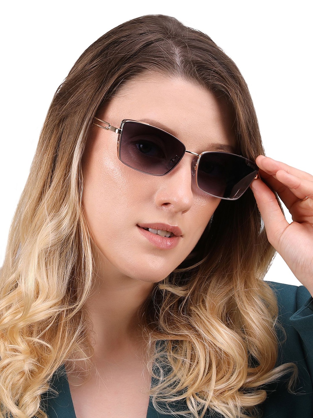 

IDOR Unisex Cateye Sunglasses with UV Protected Lens ID-16-BRW, Brown
