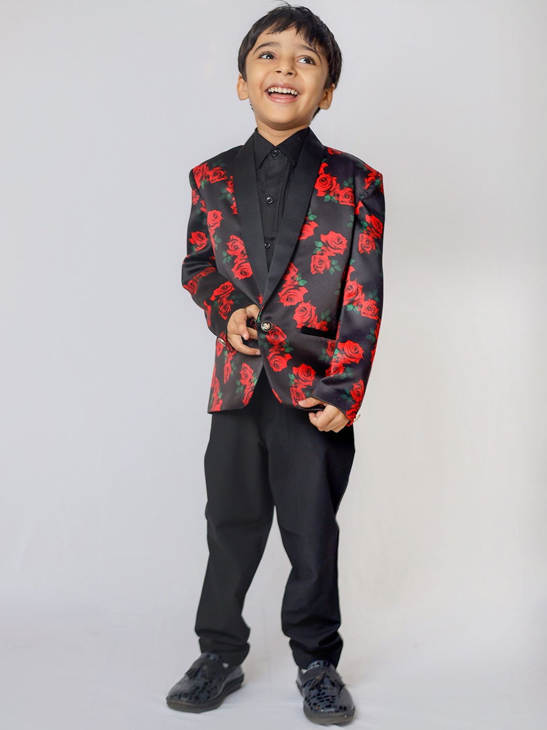 

BAESD Boys Single-Breasted Blazers, Black