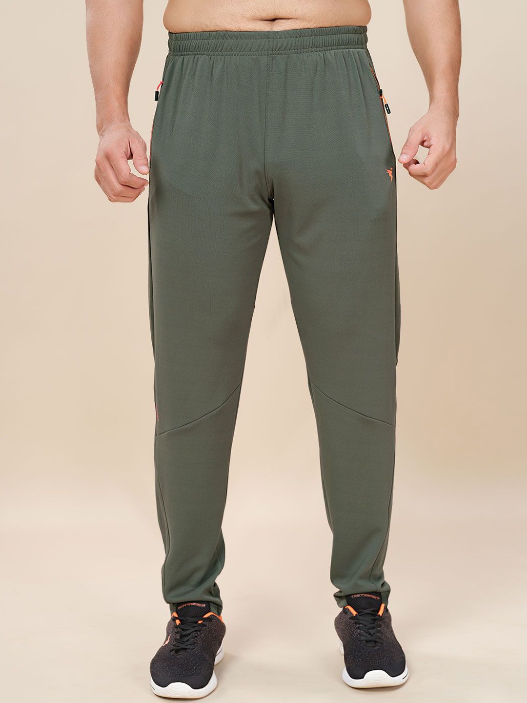 

Technosport Men Plus Size Slim Fit Rapid Dry Track Pants, Green