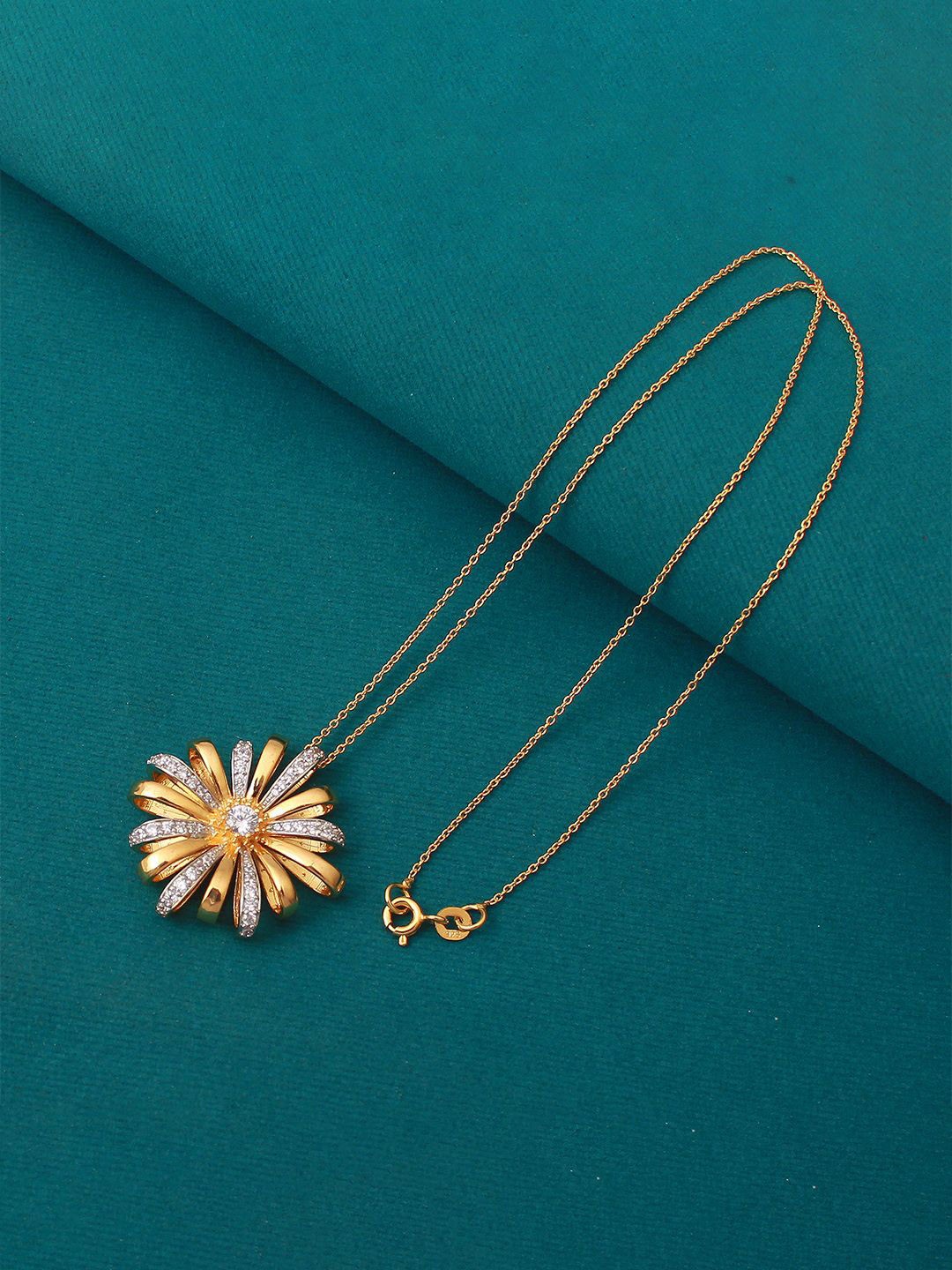 

Mirana Gold Plated Zuri 925 Pure Silver Designer Pendant