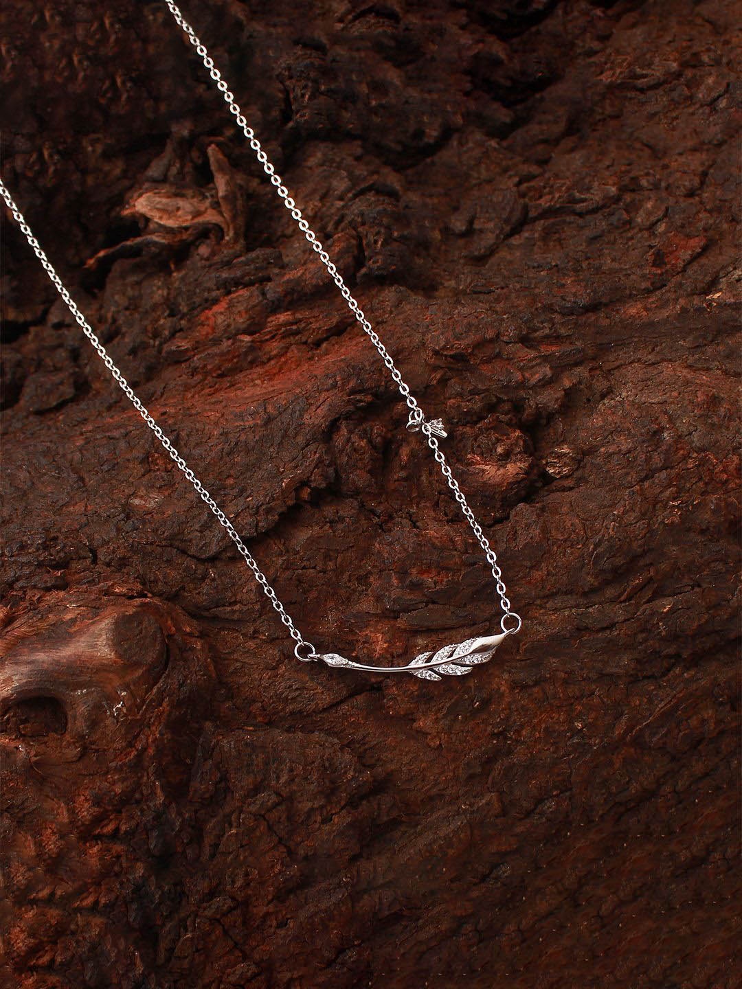 

Mirana Rhodium Plated Freya 925 Pure Silver Designer Pendant
