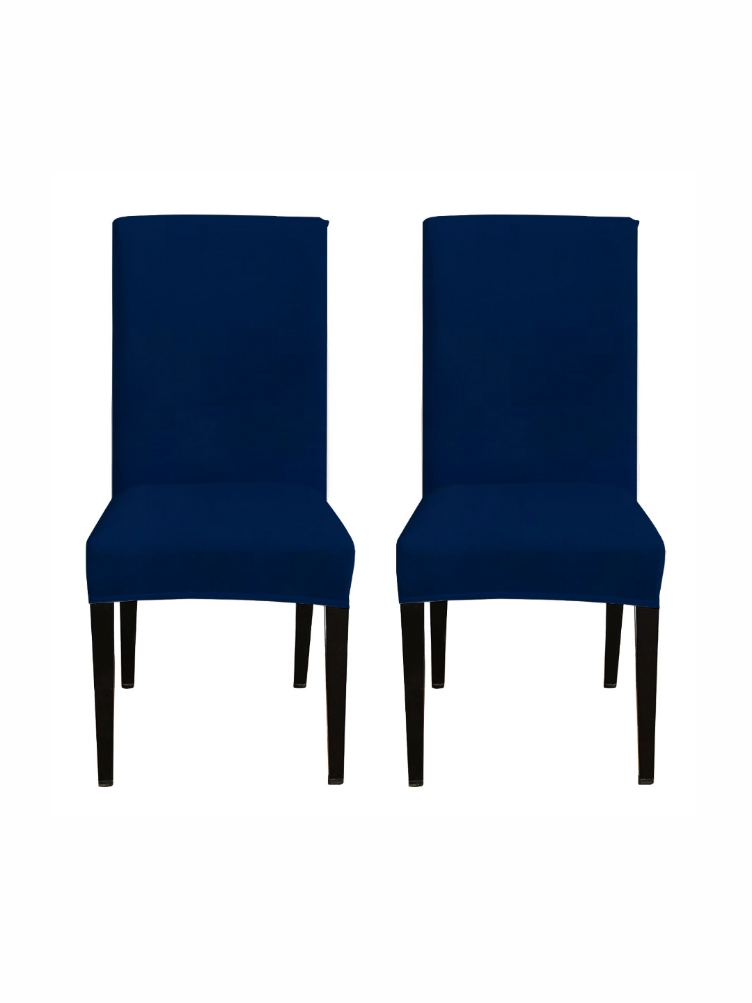 

Eleganta Pack of 2 Navy Blue Rectangular Chair Covers