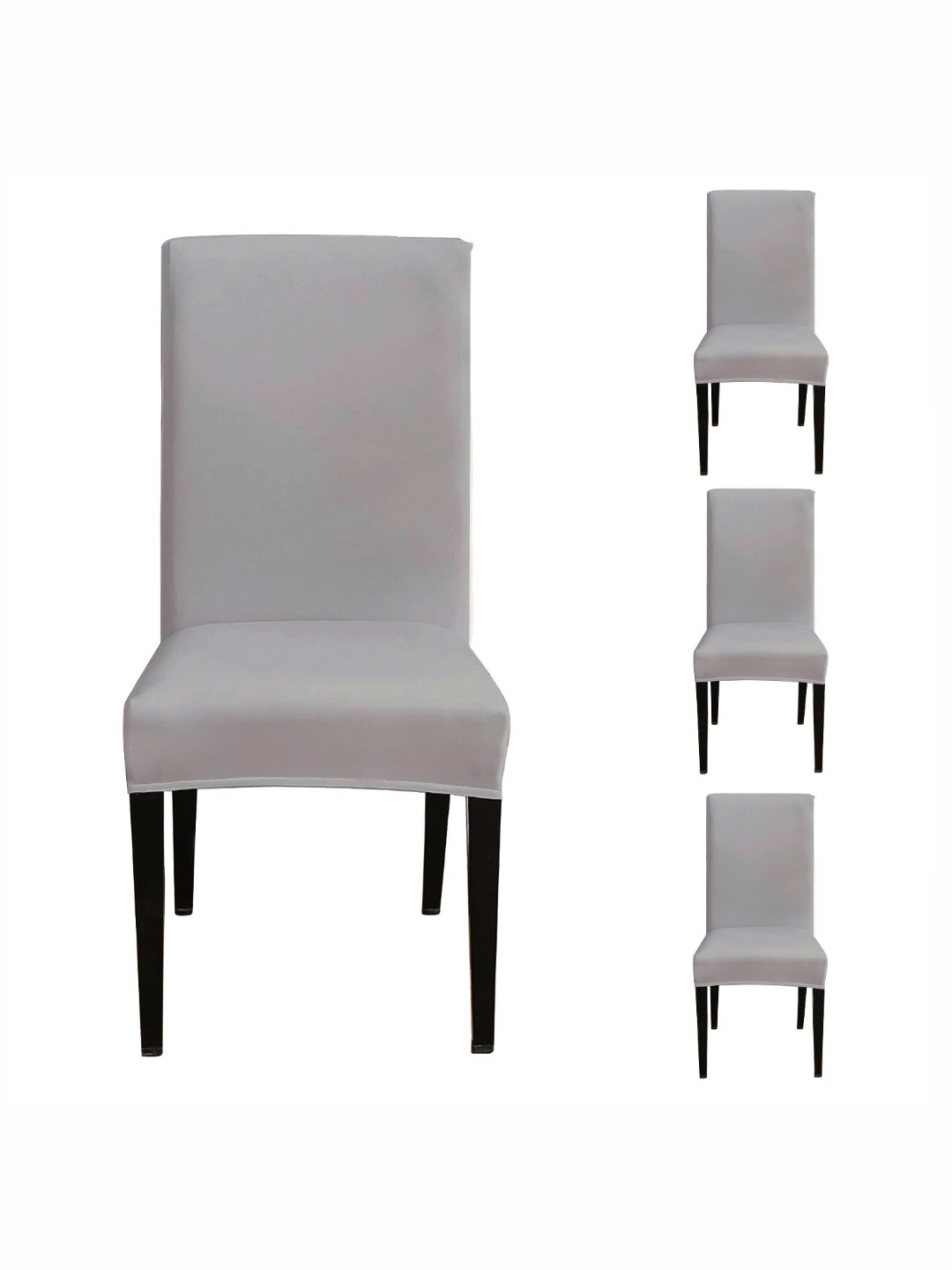 

Eleganta Pack Of 4 Grey Stretchable Chair Cover